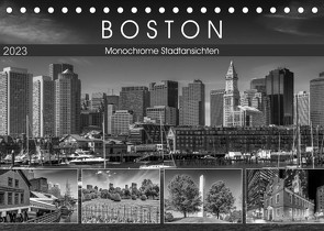 BOSTON Monochrome Stadtansichten (Tischkalender 2023 DIN A5 quer) von Viola,  Melanie