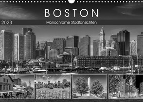 BOSTON Monochrome Stadtansichten (Wandkalender 2023 DIN A3 quer) von Viola,  Melanie