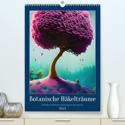 Botanische Häkelträume (Premium, hochwertiger DIN A2 Wandkalender 2024, Kunstdruck in Hochglanz) von aka stine1,  Christine