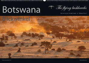 Botswana Blickwinkel 2024 (Wandkalender 2024 DIN A2 quer), CALVENDO Monatskalender von flying bushhawks,  The