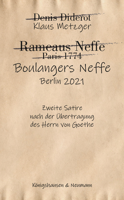 Boulangers Neffe von Metzger,  Klaus