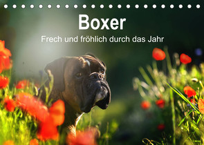 Boxer Frech und fröhlich durch das Jahr (Tischkalender 2023 DIN A5 quer) von Janetzek,  Yvonne