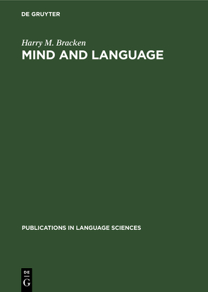 Mind and language von Bracken,  Harry M.