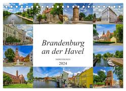 Brandenburg an der Havel Impressionen (Tischkalender 2024 DIN A5 quer), CALVENDO Monatskalender von Meutzner,  Dirk