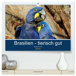 Brasilien tierisch gut 2024 (hochwertiger Premium Wandkalender 2024 DIN A2 quer), Kunstdruck in Hochglanz von Bergwitz,  Uwe
