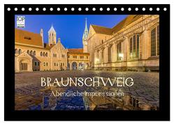 BRAUNSCHWEIG – Abendliche Impressionen (Tischkalender 2024 DIN A5 quer), CALVENDO Monatskalender von Berkhoff,  Christine