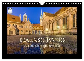 BRAUNSCHWEIG – Abendliche Impressionen (Wandkalender 2024 DIN A4 quer), CALVENDO Monatskalender von Berkhoff,  Christine