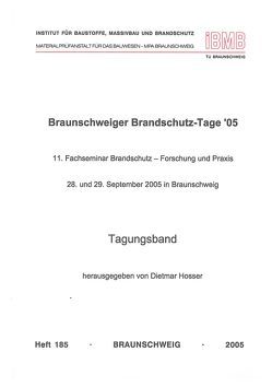 Braunschweiger Brandschutz-Tage ´05 von Hosser,  Dietmar