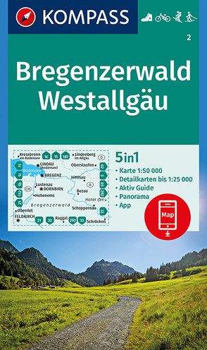 KOMPASS Wanderkarte Bregenzerwald, Westallgäu von KOMPASS-Karten GmbH