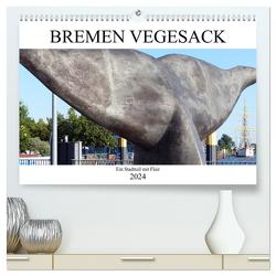 Bremen Vegesack – Ein Stadtteil mit Flair (hochwertiger Premium Wandkalender 2024 DIN A2 quer), Kunstdruck in Hochglanz von happyroger,  happyroger
