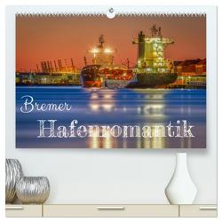 Bremer Hafenromantik (hochwertiger Premium Wandkalender 2024 DIN A2 quer), Kunstdruck in Hochglanz von Kortjohann Photography,  Urte
