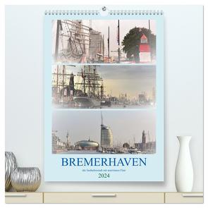 BREMERHAVEN die Seestadt mit maritimen Flair – 2024 (hochwertiger Premium Wandkalender 2024 DIN A2 hoch), Kunstdruck in Hochglanz von Klünder,  Günther