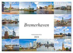 Bremerhaven Stadtansichten (Wandkalender 2024 DIN A4 quer), CALVENDO Monatskalender von Meutzner,  Dirk