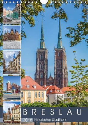 BRESLAU Historisches Stadtherz (Wandkalender 2018 DIN A4 hoch) von Viola,  Melanie