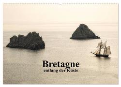 Bretagne entlang der Küste (Wandkalender 2024 DIN A2 quer), CALVENDO Monatskalender von Berger,  Anne