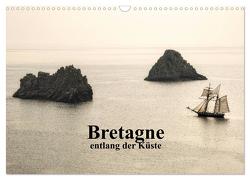 Bretagne entlang der Küste (Wandkalender 2024 DIN A3 quer), CALVENDO Monatskalender von Berger,  Anne