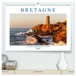 Bretagne – Felsenküste, Sandstrände und viel zu sehen (hochwertiger Premium Wandkalender 2024 DIN A2 quer), Kunstdruck in Hochglanz von Sulima,  Dirk