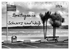Bretagne in Schwarz und Weiß 2024 (Tischkalender 2024 DIN A5 quer), CALVENDO Monatskalender von Wilhelm Lorenz & Armel Breizh,  Uwe