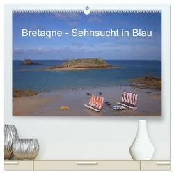 Bretagne – Sehnsucht in Blau (hochwertiger Premium Wandkalender 2024 DIN A2 quer), Kunstdruck in Hochglanz von Metzke,  Angelika