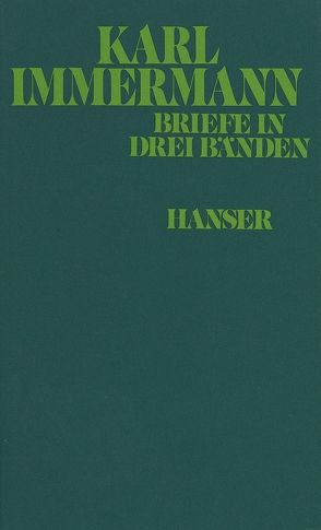 Briefe von Hasubek,  Peter, Immermann,  Karl, Kreutzer,  Marianne