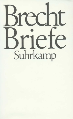 Briefe von Brecht,  Bertolt, Glaeser,  Günter