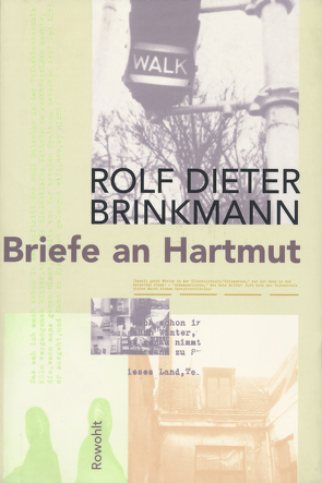 Briefe an Hartmut von Brinkmann,  Rolf Dieter