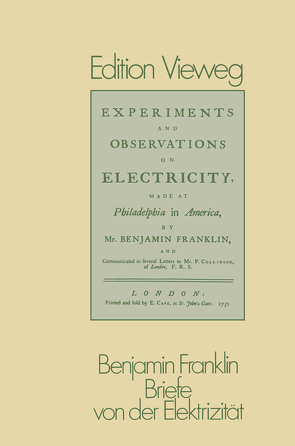 Briefe von der Elektrizität von Franklin,  Benjamin