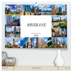 Brisbane Stadtansichten (hochwertiger Premium Wandkalender 2024 DIN A2 quer), Kunstdruck in Hochglanz von Meutzner,  Dirk