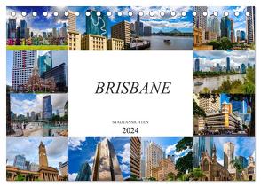 Brisbane Stadtansichten (Tischkalender 2024 DIN A5 quer), CALVENDO Monatskalender von Meutzner,  Dirk