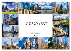 Brisbane Stadtansichten (Wandkalender 2024 DIN A2 quer), CALVENDO Monatskalender von Meutzner,  Dirk