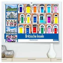Britische Inseln – Städtereisen (hochwertiger Premium Wandkalender 2024 DIN A2 quer), Kunstdruck in Hochglanz von Schwarze,  Nina