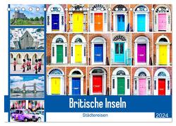 Britische Inseln – Städtereisen (Tischkalender 2024 DIN A5 quer), CALVENDO Monatskalender von Schwarze,  Nina