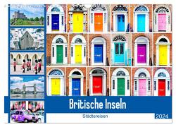 Britische Inseln – Städtereisen (Wandkalender 2024 DIN A3 quer), CALVENDO Monatskalender von Schwarze,  Nina
