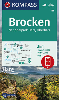 KOMPASS Wanderkarte Brocken, Nationalpark Harz, Oberharz 1:25T von KOMPASS-Karten GmbH