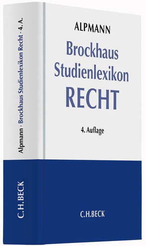 Brockhaus Studienlexikon Recht Buch + CD-ROM von Alpmann,  Josef A., Krüger,  Rolf, Wüstenbecker,  Horst
