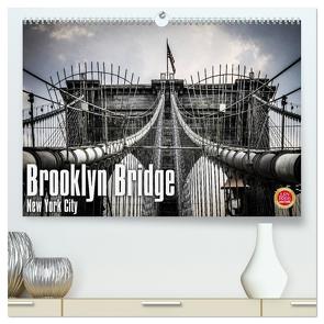 Brooklyn Bridge – New York City (hochwertiger Premium Wandkalender 2024 DIN A2 quer), Kunstdruck in Hochglanz von Pinkoss Photostorys,  Oliver