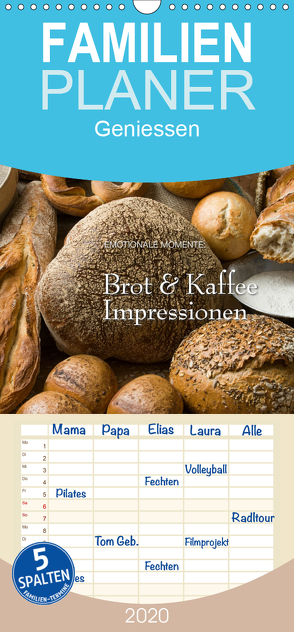 Brot & Kaffee Impressionen 2020 – Familienplaner hoch (Wandkalender 2020 , 21 cm x 45 cm, hoch) von Gerlach GDT,  Ingo