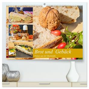 Brot und Gebäck. Feines aus der Backstube (hochwertiger Premium Wandkalender 2024 DIN A2 quer), Kunstdruck in Hochglanz von Hurley,  Rose