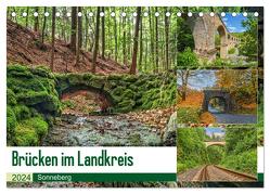 Brücken des Landkreises Sonneberg (Tischkalender 2024 DIN A5 quer), CALVENDO Monatskalender von HeschFoto,  HeschFoto