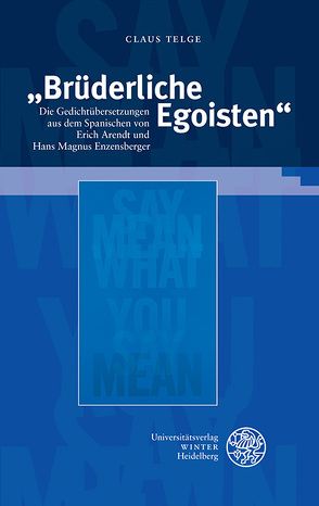 „Brüderliche Egoisten“ von Telge,  Claus