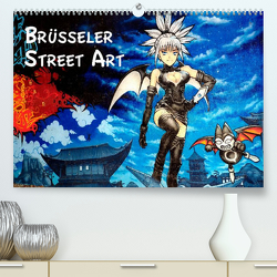 Brüsseler Street Art (Premium, hochwertiger DIN A2 Wandkalender 2023, Kunstdruck in Hochglanz) von pbombaert