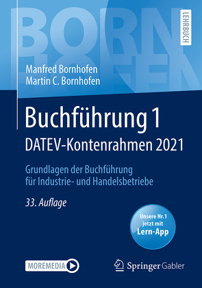 Buchführung 1 DATEV-Kontenrahmen 2021 von Bornhofen,  Manfred, Bornhofen,  Martin C.