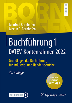 Buchführung 1 DATEV-Kontenrahmen 2022 von Bornhofen,  Manfred, Bornhofen,  Martin C.