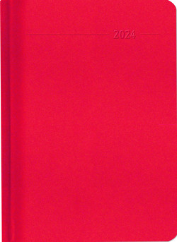Buchkalender Mini Sydney Red 2024 – Büro-Kalender – Cheftimer 10,7×15,2 cm – 1 Tag 1 Seite – 352 Seiten – Alpha Edition