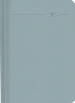 Buchkalender Mini Sydney Silver 2024 – Büro-Kalender – Cheftimer 10,7×15,2 cm – 1 Tag 1 Seite – 352 Seiten – Alpha Edition