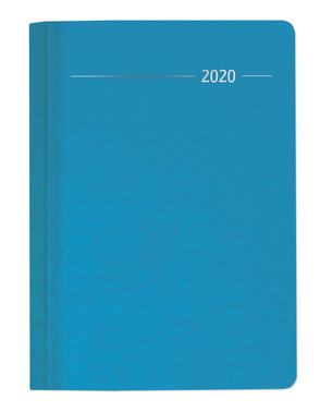 Buchkalender Silk Line Aqua 2020 – Bürokalender A5 – Cheftimer – 1 Tag 1 Seite – 416 Seiten – Terminplaner – Notizbuch von ALPHA EDITION