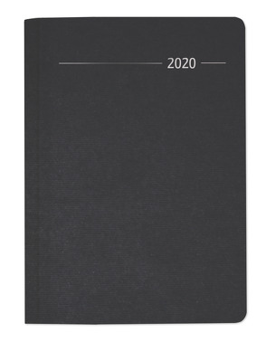 Buchkalender Silk Line Onyx 2020 – Bürokalender A5 – Cheftimer – 1 Tag 1 Seite – 416 Seiten – Terminplaner – Notizbuch von ALPHA EDITION