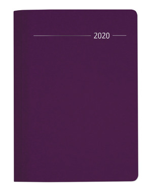 Buchkalender Silk Line Sapphire 2020 – Bürokalender A5 – Cheftimer – 1 Tag 1 Seite – 416 Seiten – Terminplaner – Notizbuch von ALPHA EDITION
