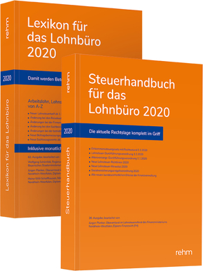 Buchpaket Lexikon für das Lohnbüro und Steuerhandbuch 2020 von Plenker,  Jürgen, Schaffhausen,  Heinz-Willi, Schönfeld,  Wolfgang