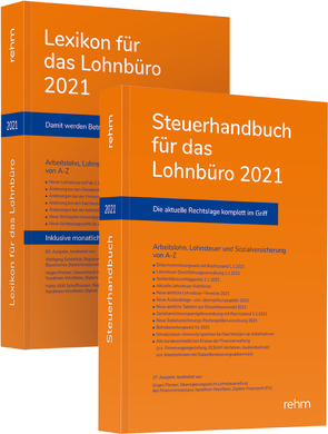 Buchpaket Lexikon für das Lohnbüro und Steuerhandbuch 2021 von Plenker,  Jürgen, Schaffhausen,  Heinz-Willi, Schönfeld,  Wolfgang